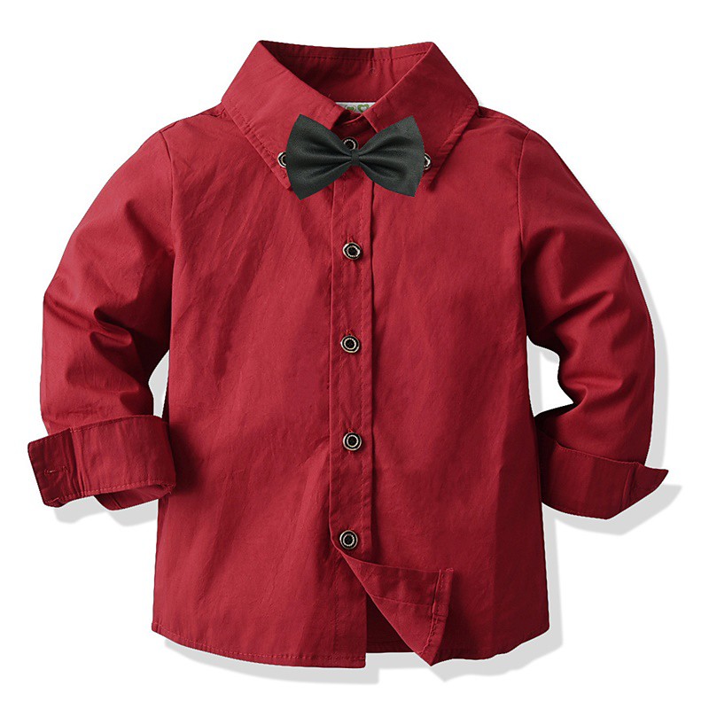 Kids Boys Shirts Solid Color Long Sleeve Patchwork Outdoor Fashion Light Green Spring Fall Clothes 3-7 Years