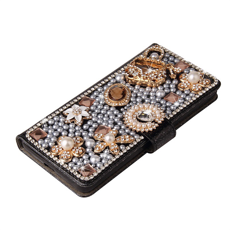 Phone Case For Samsung Galaxy S26 Ultra Plus S25 S24 S23 S22 S21 Ultra Plus S20 A55 5G A35 5G A25 Wallet Case Glitter Shine Dustproof Kickstand Glitter Shine PU Leather