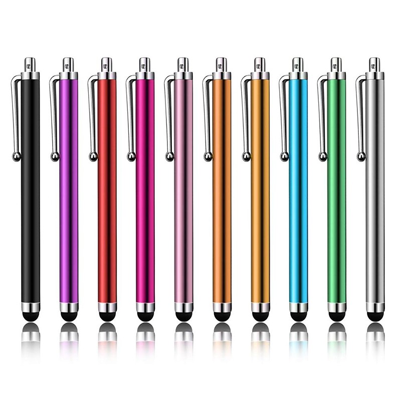 10pcs Universal Capacitive Touch Screen Stylus Pen for Any phone Any pad Touch Suit for all Smart Phone Tablets PC
