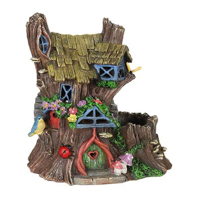 Enchanting Fairy Garden Gate Whimsical Wooden Tree Decor for Doorway, Courtyard, and Garden - Delightful Wood Ornament Craft for Fairy Tale Home Decor
