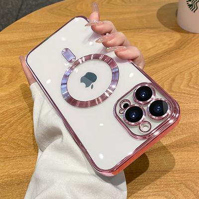 Phone Case For iPhone 15 14 Pro Max Plus 13 12 11 Pro Max iPhone 13 12 11 Pro Max SE X XR XS Max 8 7 Back Cover Translucent Camera Lens Protector Support Wireless Charging TPU