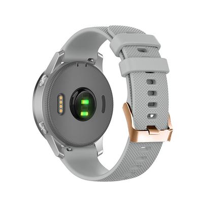 Watch Band for Garmin Forerunner 265S 255S Active 5 Venu 3S 2S Sq 2 Plus Vivoactive 4S 3 Vivomove Sport 18mm 20mm Silicone Replacement Strap 18mm 20mm Waterproof Adjustable Sport Band Wristband
