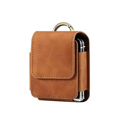 Men's Samsung Z Flip 6/5/4/3/2/1 Universal Phone Case Leather Case Belt Waist Bag Prop PU Leather Bag Phone Wallet Vintage Belt Phone Protective Case