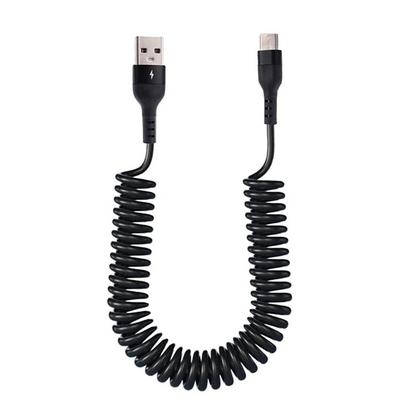 5A Type C Data Cable Spring Telescopic Fast Charging Cord Car USB C Charge Cord for Android Phone Accessories for Xiaomi Samsung