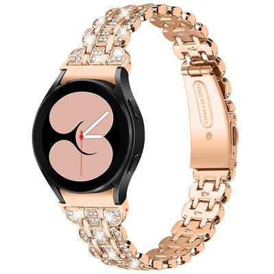 Watch Band for Samsung Watch 7/6/5/4 40/44mm, Galaxy Watch 5 Pro 45mm, Galaxy Watch 4/6 Classic 42/46/43/47mm, Watch 3, Active 2, Gear S2 Alloy Replacement Strap 20mm Wristband