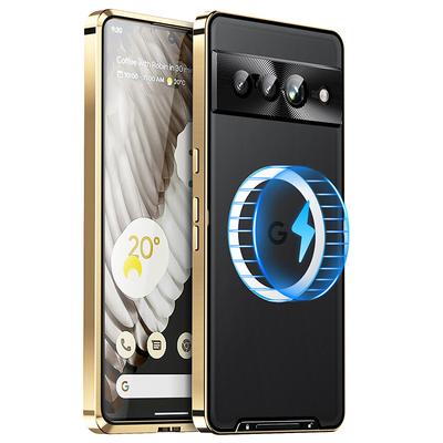 Phone Case For Google Pixel 9 Pro Pixel 9 Pro XL Pixel 8 Pro Pixel 8 Pixel 9 Pixel 7 Pixel 7 Pro Back Cover Magnetic Adsorption Portable Translucent Ultra-thin Solid Colored PC Metal
