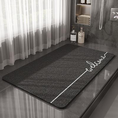 Non Slip Bathtub Mat,Loofah Shower Mat,Washable Fast Drying Bath Tub Mats,Foot Scrubber Mat,Anti Slip Shower Safety Mat