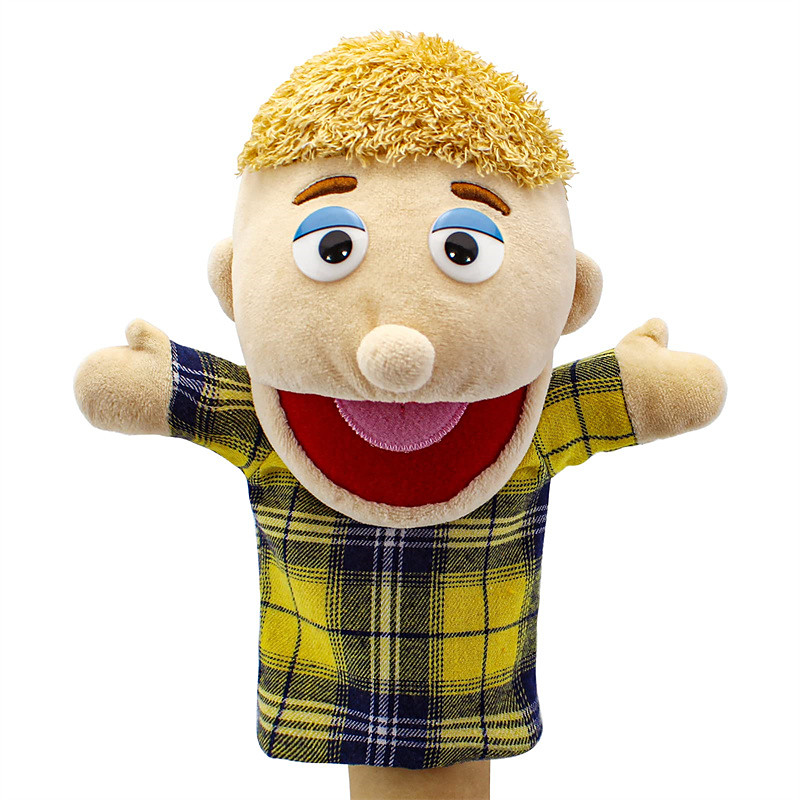 Hand Puppets Multi-Ethnic Puppets,Family Puppets for Kids Role Paly 11.8 Family Puppets,Plush Soft Hand Puppets Family Puppets Story Toys Puppets for Girls Boys Finger Puppets Puppet Christmas Gift