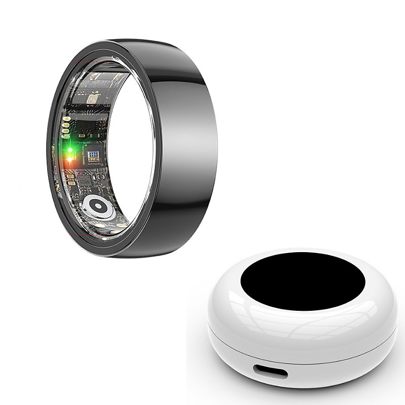 Smart Ring for Men Women - All-Day Health Wellness Tracker, Sleep Quality Analysis, Fitness Activity Tracking, Remote Family Care, Lightweight Non-inductive Wearable Tech Jewelry