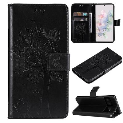 Phone Case For Google Pixel 7 Pro Pixel 6 Wallet Case with Wrist Strap With Card Holder Magnetic Flip Solid Colored TPU PU Leather