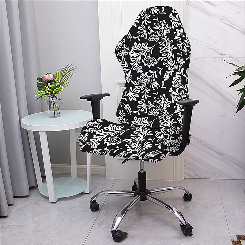 Office Chair Cover Gaming Chair Covers Stretch Washable Computer Chair Slipcovers for Armchair, Swivel Chair, Gaming Chair,Computer boss Chair Floral Printed