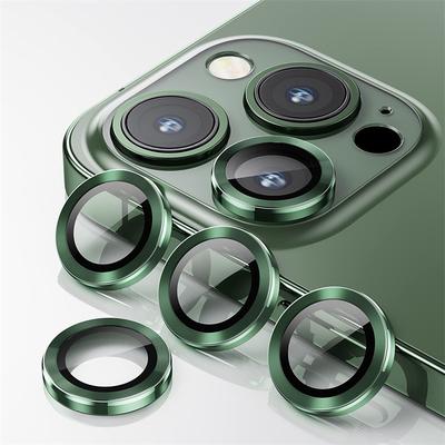 1 Set Camera Lens Protector For Apple iPhone 16 iPhone 15 Pro Max Plus iPhone 14 Pro Max iPhone 13 iPhone 12 Aluminum alloy Anti-Fingerprint Diamond Glitter Shine Scratch Proof