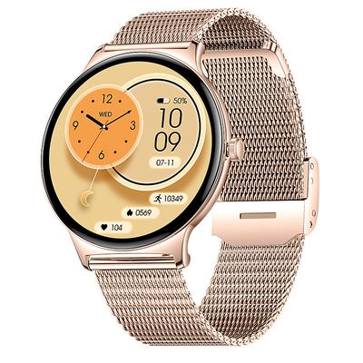 iMosi 1.43 inch AMOLED Smartwatch Fitness Running Watch Bluetooth Pedometer Call Reminder Activity Tracker Compatible with Android iOS Women Men Long Standby Hands-Free Calls Waterproof IP 67