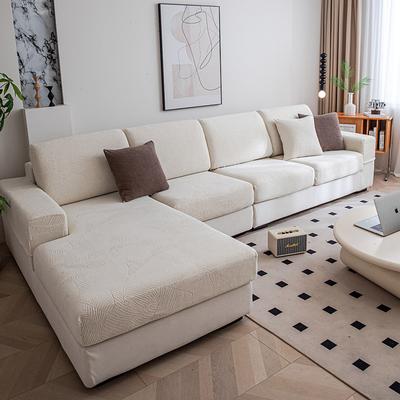 100% Waterproof Velvet Fitted Sheet Sofa Cover Solid Color Jacquard Anti-cat Scratch Sofa Cushion Cover