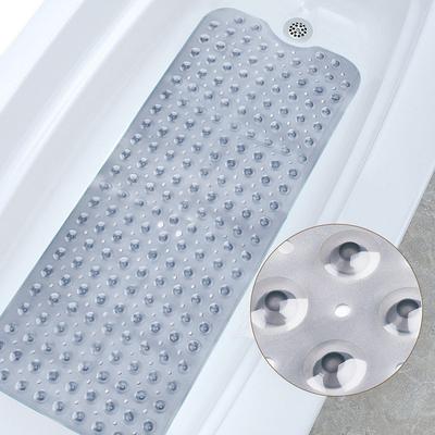 Bath Mat Non-slip Bathtub Mat Extra Long Non Slip Bathroom Shower Antibacterial Bathtub New The Bathroom Bathtub Non-slip Bathroom Waterproof Massage Foot Pad