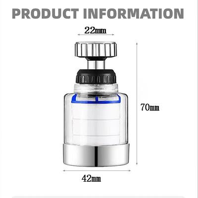 Faucet Water Filter for Bathroom Kitchen Sink Skin Face Wash, Faucet Filter Replacement Shower Head For Hard Water, Filtration Remove Chlorine Fluoride Heavy Metals