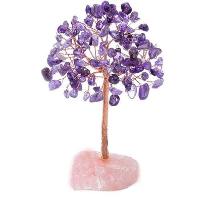 4.72 inch Crystal Tree of Life Healing Crystal Trees for Home Decor Office Desk Decor Living Room Decor Handmade Bonsai Trees for Positive Energy Money Good Luck Birthday Gifts for Women Mom