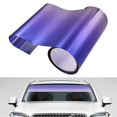20X150cm Car Front Windshield Tint Sun Blocking Window Tint Universal Sun Shade Sun Visor Protection Film Windshield Sun Protection Sticker Car Accessories