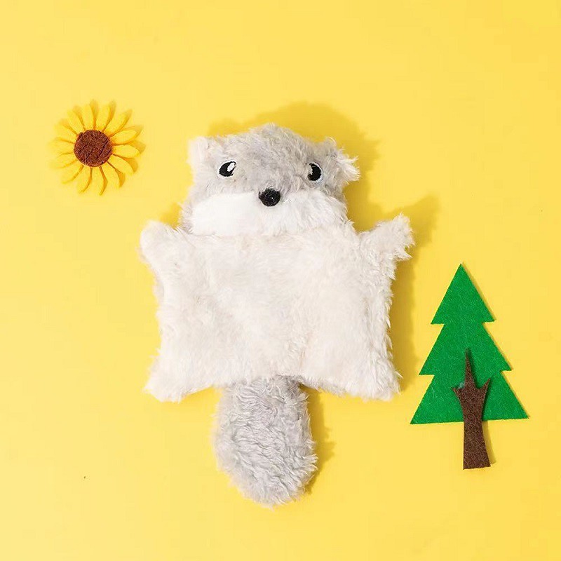 Plush Toy Interactive Toy Squeak Toy with Durable Pet Exercise Releasing Pressure Pet Training Teething Toy for Rodents Dog Cat Indoor Outdoor Pet Play