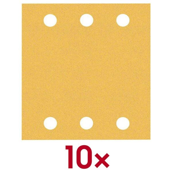 BOSCH Schleifblätter »EXPERT C470 Best for Wood and Paint« Körnung 230 10er-Pack braun, 10.7 cm Image