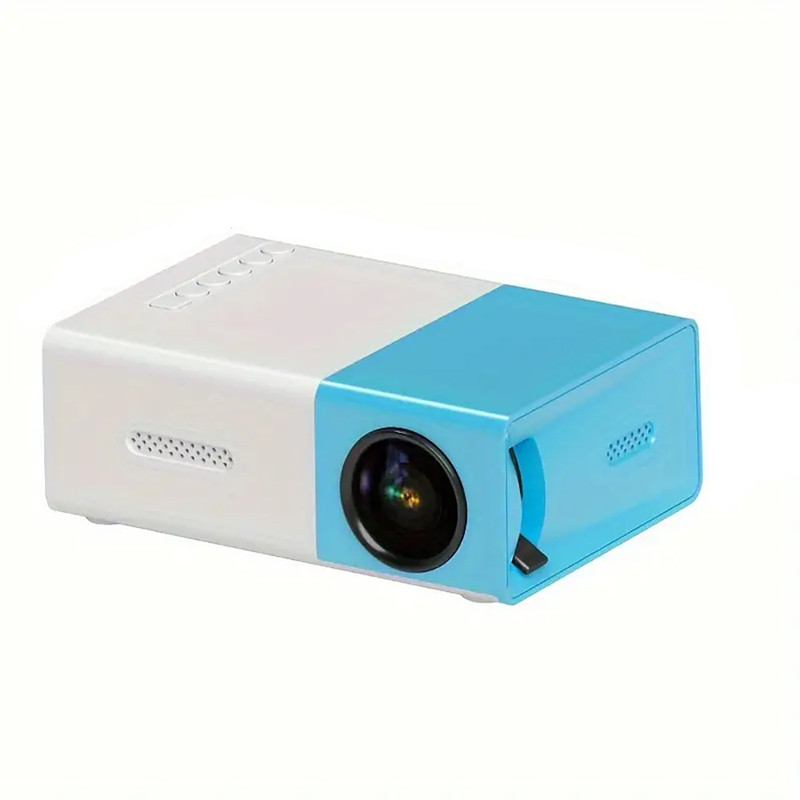 Mini Projector, 850 Lumens Portable Projector 4K Supported, Wired Screen Mirroring for Smartphone, Movie Projector for Outdoor Home Theater, Compatible with iOS/Android/USB/Laptop