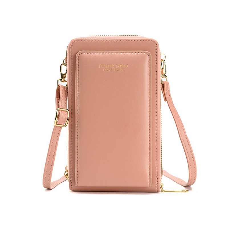 Cell Phone Purse, Women's Phone Case Crossbody, Touchscreen Phone Wallet Crossbody with Adjust Chain Strap, Waterproof Small Messenger Shoulder Bag Handbag Magnetic Snap Fit to 6.5 Phone