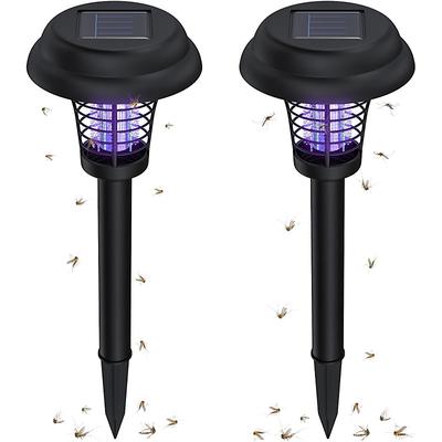 Solar Powered Mosquito Killer Lamp Preventing Mosquitoes Outdoor Anti-Mosquito Lights Garden Lawn Light for Killing Pest Fly Bug UV Insect Trap Killer
