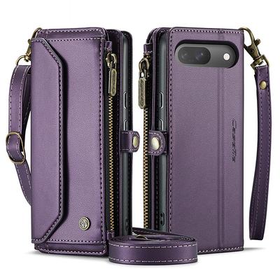 Phone Case For Google Pixel 9 Pro Pixel 9 Pro XL Pixel 8 Pro Pixel 8 Pixel 9 Wallet Case Magnetic Zipper Support Wireless Charging Retro TPU PC