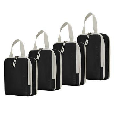 4-Piece Compression Packing Cubes Set for Travel, Luggage Storage and Organizer, Clothes, Toiletries, and Bag Organizer for Travel Essentials