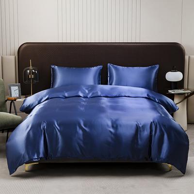 Satin Imitation Silk Ice Silk Bed Sheet Set Three or Four Piece Set