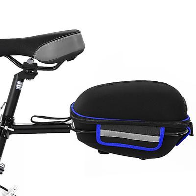 WEST BIKING 8 L Bike Saddle Bag Bike Rack Bag with Metal Frame and Rain Cover Waterproof Lightweight Reflective Strips Bike Bag Cloth Lycra EVA Bicycle Bag Cycle Bag Bike Bicycle Cycling