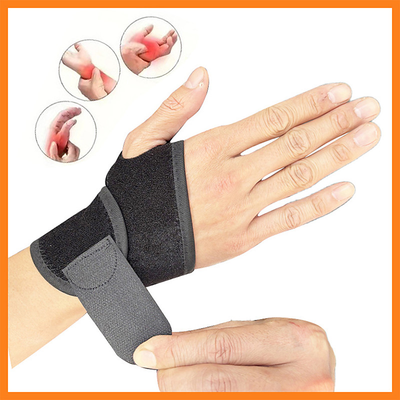 1 Pack Wrist Support Brace/Carpal Tunnel/Wrist Brace/Hand Support Adjustable Wrist Support for Arthritis and Tendinitis Joint Pain Relief (Black)