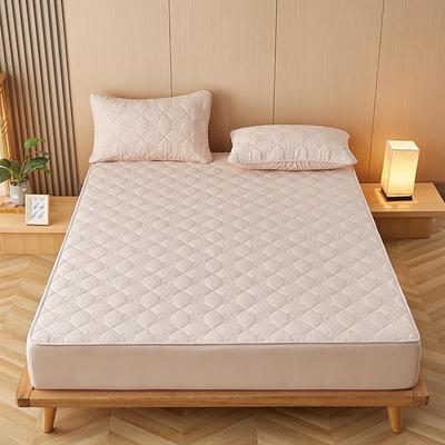 Queen Full King Protective Bed Cover Waterproof Mattress Protector Quilted Fitted Sheet Mattress Pad 360°All-Package Bed Protector Mattress Cover Anti-Slip Breathable Cool Skin-Friendly