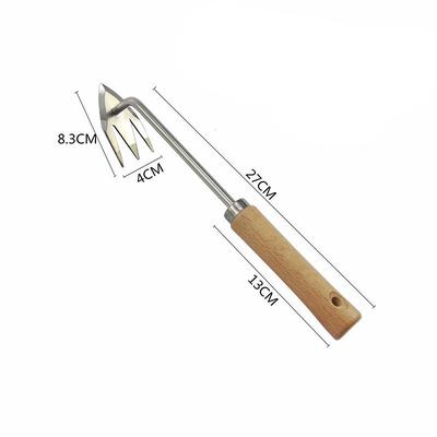 Stainless Steel Multifunctional Weeder, Hand Weeder Tool Stand Up Weed Puller Tool with Long Handle, V-Shaped Light Duty Hand Weeder for Lawn Garden Yard Farm Weed Removal
