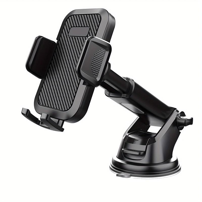 Car Phone Holder Phone Holder With Strong Suction Cup 2-in-1 Phone Holder Dashboard/Windshield Hands-Free For All Mobile Phones