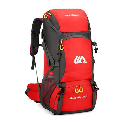 50L Hiking Backpack for Men and Women – Waterproof Outdoor Camping Rucksack with Rain Cover, Adjustable Straps, and Multi-Compartment Storage for Trekking and Travel
