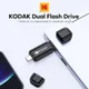 Kodak 2 IN 1 Tipo C Chiavetta USB OTG USB 3.2 Chiavetta USB 128 GB 64 GB 32 GB Chiavetta USB Pendrive