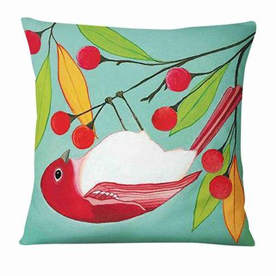 Hand-Painted Pattern Double Side Cushion Cover 1PC Soft Decorative Square Pillowcase for Sofa bedroom Car Chair Superior Quality Outdoor Cushion for Patio Garden Farmhouse Bench Couch