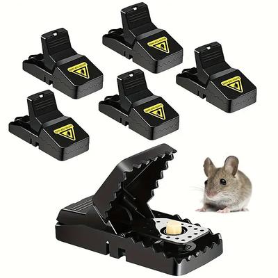 Pack of Black Rat Traps Highly Sensitive Indoor and Outdoor Reusable Traps Cage Rat Traps 1PCS