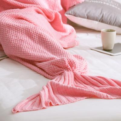 Simple Mermaid Blanket Mermaid Tail Knitted Blanket Throw Blanket For Baby personalized baby blankets