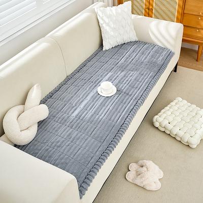 Mitid Sofa Cover Fuzzy Couch Cover for Pet, Couch Cover for Dogs Washable Non-Slip Sofa Slipcover Box Cushion Couch Protector Pets Friendly Mat Bed Couch Cover