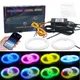 2 in 1 LED Angel Eyes Luci di cotone Halo Anelli DRL Luce di marcia diurna APP Bluetooth Auto