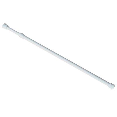 White Tension Curtain Rod Spring Rods Expandable Curtain Rod Adjustable, for Bathroom, Kitchen, Window, Cupboard, Wardrobe, Bookshelf DIY Projects