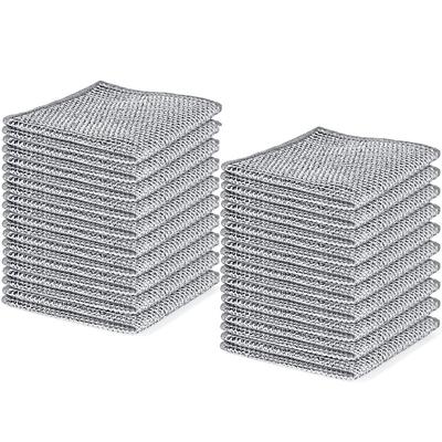 10/15/20 Pcs New Upgrade Steel Wire Dishcloth,Double-Layer Steel Wire Cleaning Cloth,Powerful Cleaning Non-Scratch Wire Dishcloth Rag for Cookware, Sinks, Dishes, Stove Tops