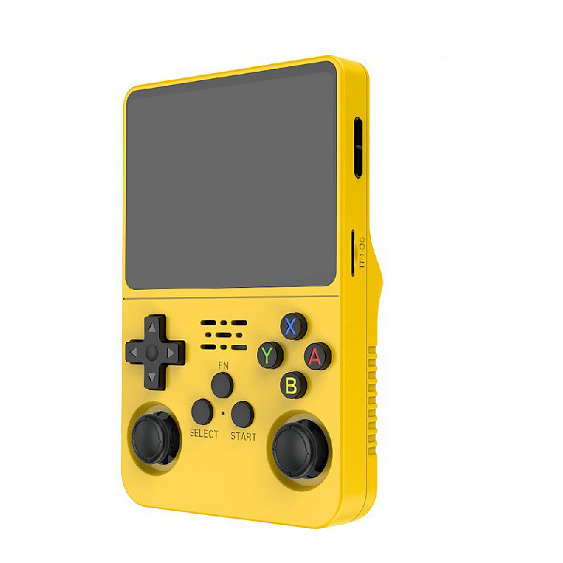 R36S Handheld Game Console 3.5 Inch IPS Screen Retro Game Console Linux System Screen Portable Pocket Video Player Travel Essentials 64GB and128G Extra Large Memory