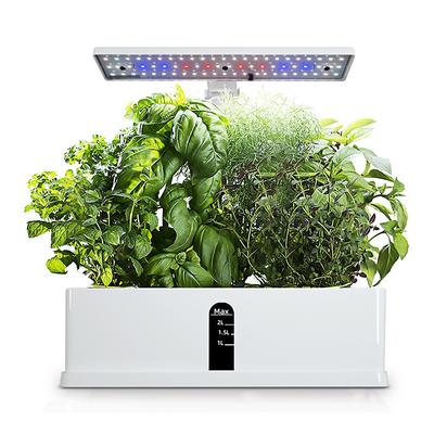 Smart Hydroponics Growing System Indoor Herb Garden Kit 9 Pods Automatic Timing with Height Adjustable 15W LED Grow Lights 2L Water Tank Smart Water Pump for Home