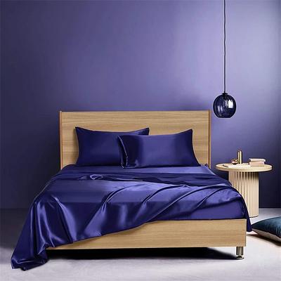 Satin Imitation Silk Bedding Four-piece Set Bed Sheet Bed Cover Pillowcase Combination Sheet Set