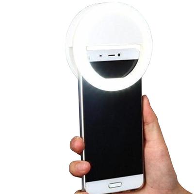 2pcs Selfie Ring Light Portable Clip for Smart Phone Photography Camera Video 3 Modes Dimmable AAA Batteries Powered