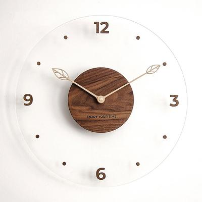 Wall Clock Non Ticking Bedroom Clock 30 35 40 cm Digital Wall Mounted Kitchen Clocks Wall Hanging Clock Wall Silent Clock Minimalistic Decor Stylish Clock Battery Wood Acrylic