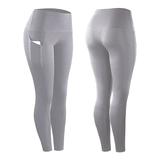 Women's Compression Pants Running Tights Leggings with Phone Pocket Base Layer Street Athletic Athleisure Winter Breathable Soft Compression Fitness Gym Workout Running Sportswear Activewear Solid